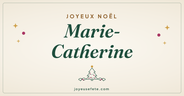 Image « Joyeux Noël Marie-Catherine » au format large