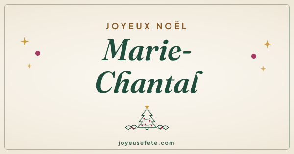 Image « Joyeux Noël Marie-Chantal » au format large