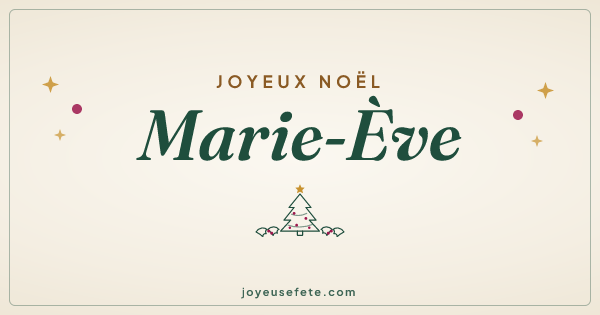 Image « Joyeux Noël Marie-Ève » au format large