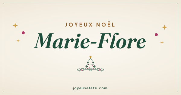 Image « Joyeux Noël Marie-Flore » au format large