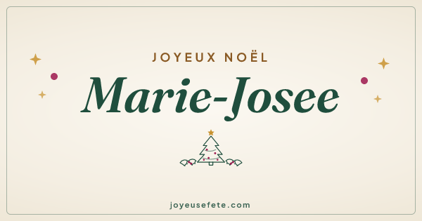 Image « Joyeux Noël Marie-Josee » au format large