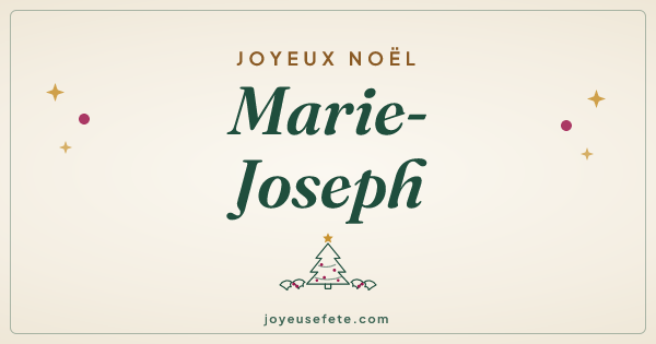 Image « Joyeux Noël Marie-Joseph » au format large
