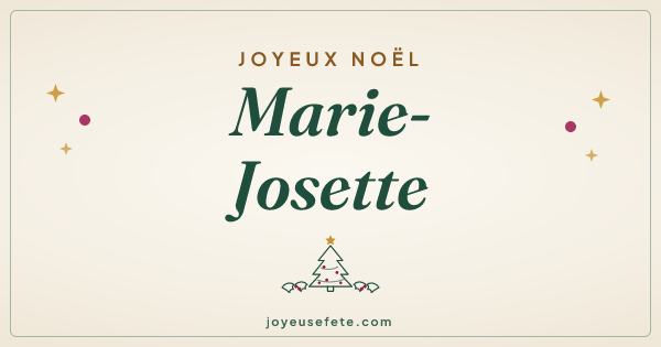 Image « Joyeux Noël Marie-Josette » au format large