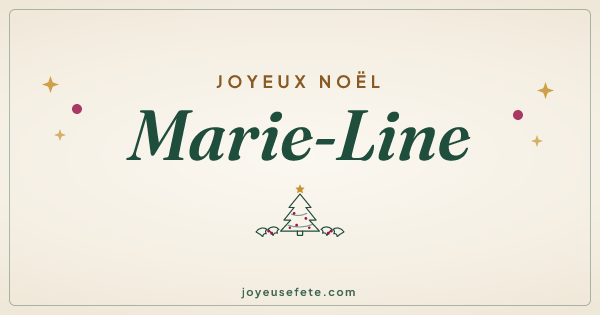 Image « Joyeux Noël Marie-Line » au format large