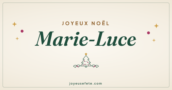 Image « Joyeux Noël Marie-Luce » au format large