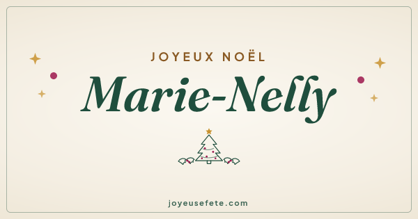 Image « Joyeux Noël Marie-Nelly » au format large