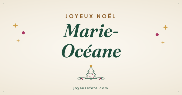 Image « Joyeux Noël Marie-Océane » au format large