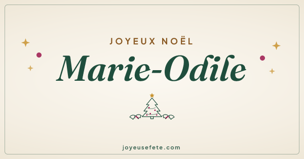 Image « Joyeux Noël Marie-Odile » au format large