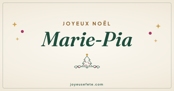 Image « Joyeux Noël Marie-Pia » au format large