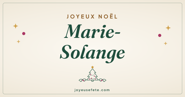 Image « Joyeux Noël Marie-Solange » au format large
