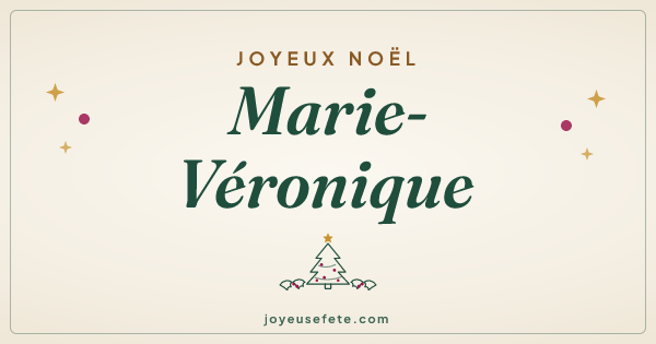 Image « Joyeux Noël Marie-Véronique » au format large