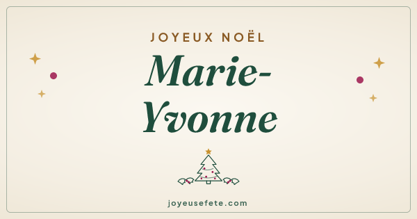 Image « Joyeux Noël Marie-Yvonne » au format large