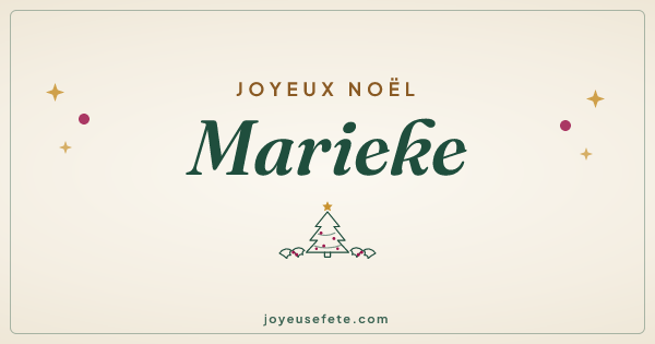 Image « Joyeux Noël Marieke » au format large
