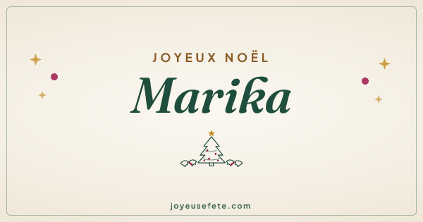Image « Joyeux Noël Marika » au format large