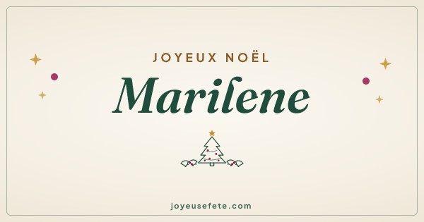Image « Joyeux Noël Marilene » au format large