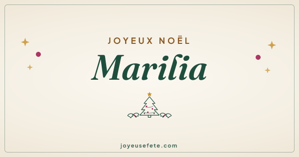 Image « Joyeux Noël Marilia » au format large