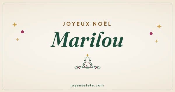 Image « Joyeux Noël Marilou » au format large