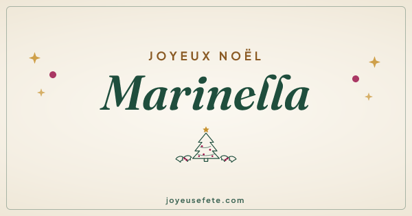 Image « Joyeux Noël Marinella » au format large