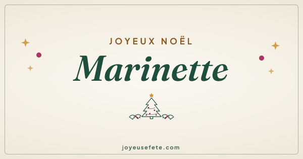 Image « Joyeux Noël Marinette » au format large