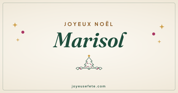 Image « Joyeux Noël Marisol » au format large