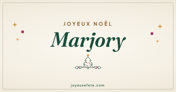 Image « Joyeux Noël Marjory » au format large
