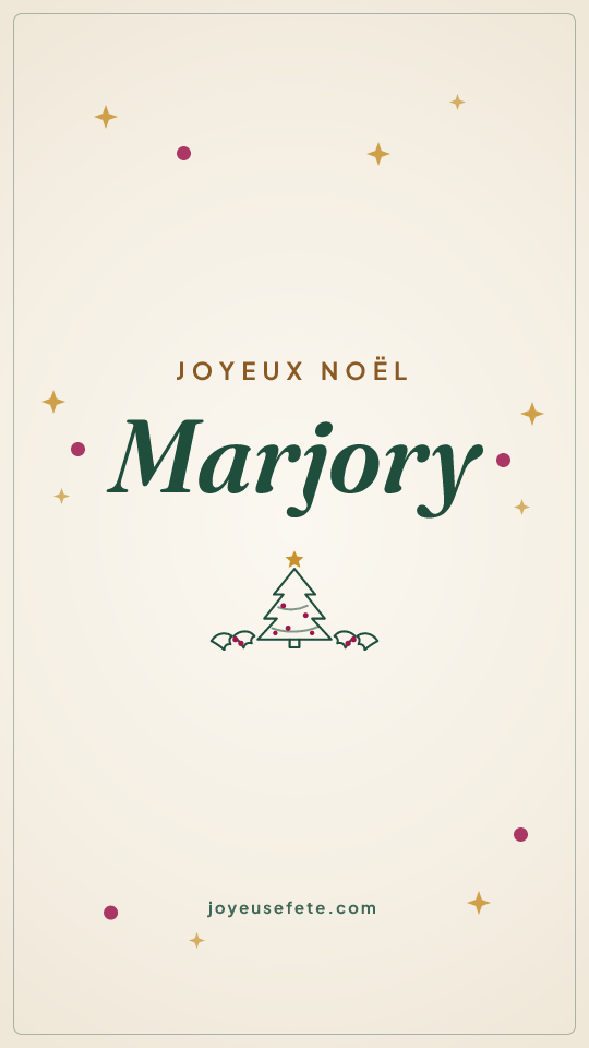 Image « Joyeux Noël Marjory » au format story