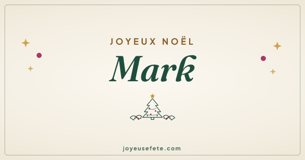 Image « Joyeux Noël Mark » au format large