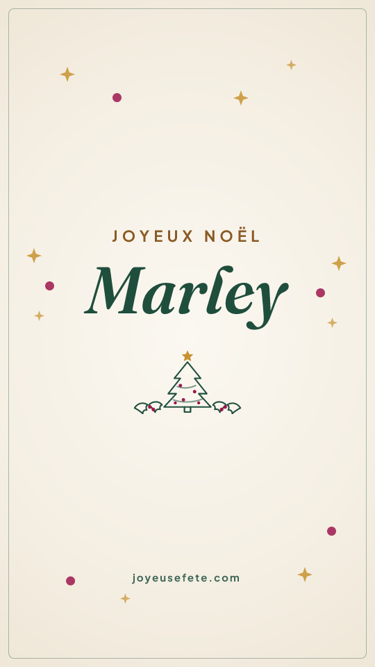Image « Joyeux Noël Marley » au format story