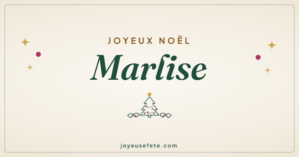 Image « Joyeux Noël Marlise » au format large