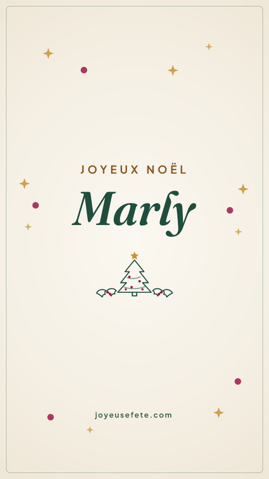 Image « Joyeux Noël Marly » au format story