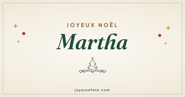 Image « Joyeux Noël Martha » au format large