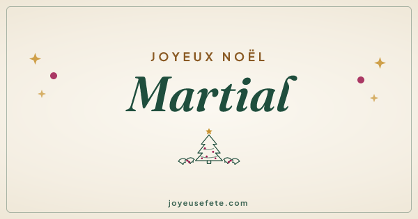 Image « Joyeux Noël Martial » au format large