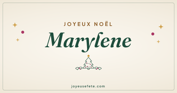 Image « Joyeux Noël Marylene » au format large