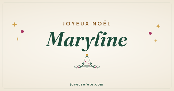 Image « Joyeux Noël Maryline » au format large