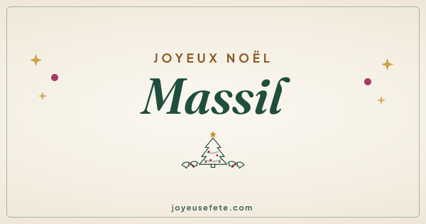 Image « Joyeux Noël Massil » au format large