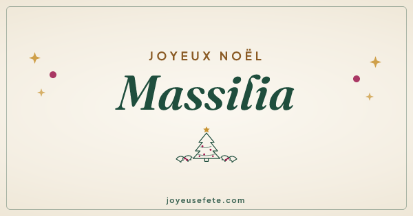 Image « Joyeux Noël Massilia » au format large