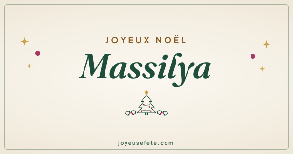 Image « Joyeux Noël Massilya » au format large