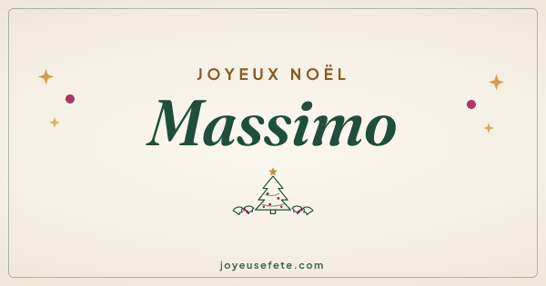 Image « Joyeux Noël Massimo » au format large