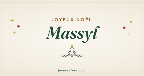 Image « Joyeux Noël Massyl » au format large