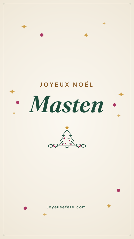 Image « Joyeux Noël Masten » au format story