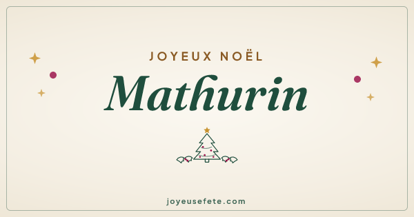 Image « Joyeux Noël Mathurin » au format large
