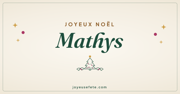 Image « Joyeux Noël Mathys » au format large