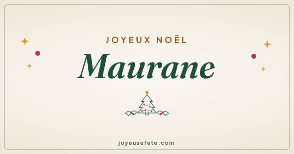 Image « Joyeux Noël Maurane » au format large