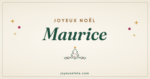 Image « Joyeux Noël Maurice » au format large