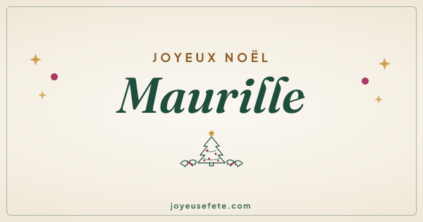 Image « Joyeux Noël Maurille » au format large