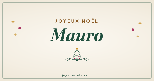 Image « Joyeux Noël Mauro » au format large