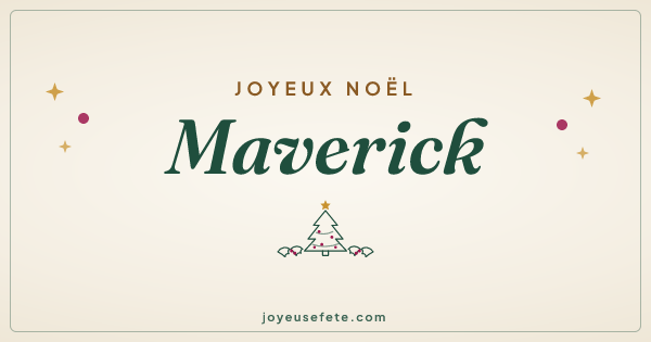 Image « Joyeux Noël Maverick » au format large