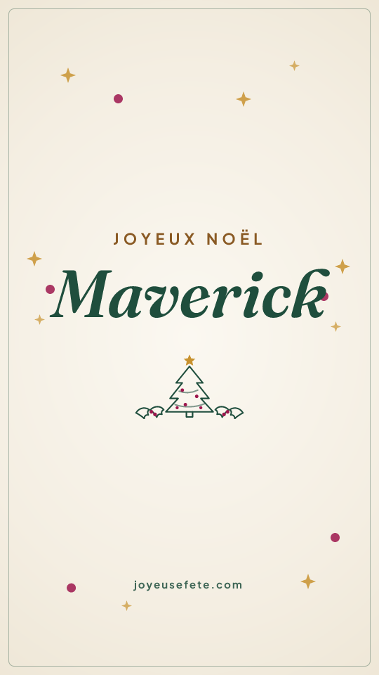 Image « Joyeux Noël Maverick » au format story