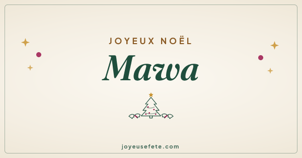 Image « Joyeux Noël Mawa » au format large