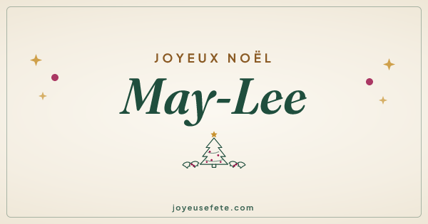 Image « Joyeux Noël May-Lee » au format large